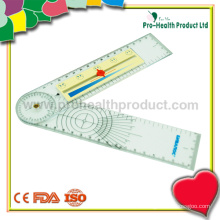 Plastik-medizinische Goniometer mit Schmerz-Lineal